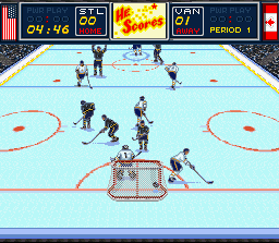 Brett Hull Hockey screenshot 4 for Super Nintendo